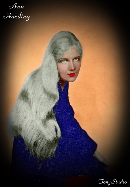 ANN HARDING painted modified